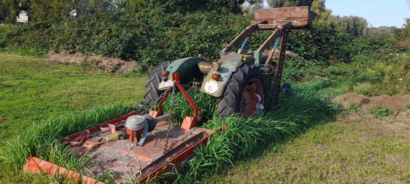 Deutz D40 de 1964 avec chargeur + broyeur AGRAM – papiers, Enlèvement, Oldtimer/Ancêtre, Deutz - Fahr