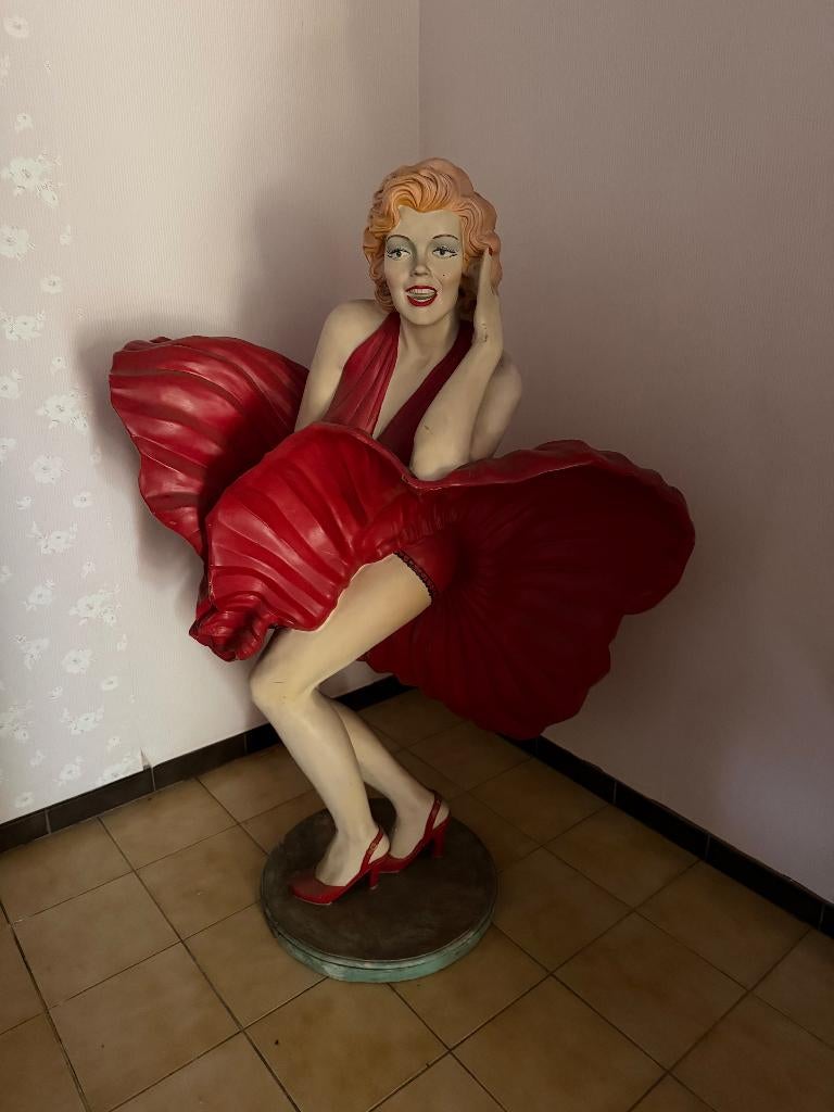 Marilyn Monroe polyester beeld, Verzamelen, Ophalen, Gebruikt, Mens