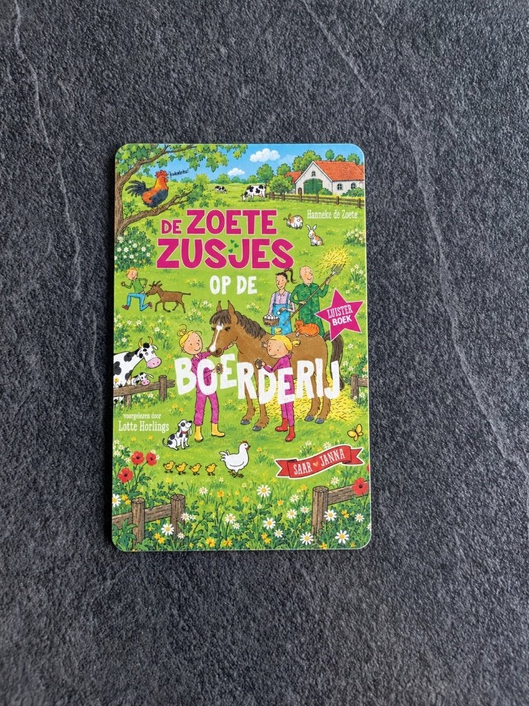 Yoto kaart - De Zoete Zusjes op de boerderij, Ophalen of Verzenden, Nieuw, Taal en Lezen, Met geluid