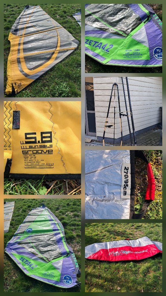 Surfaccesoires, Watersport en Boten, Windsurfen, Ophalen, Gebruikt, Met draagtas