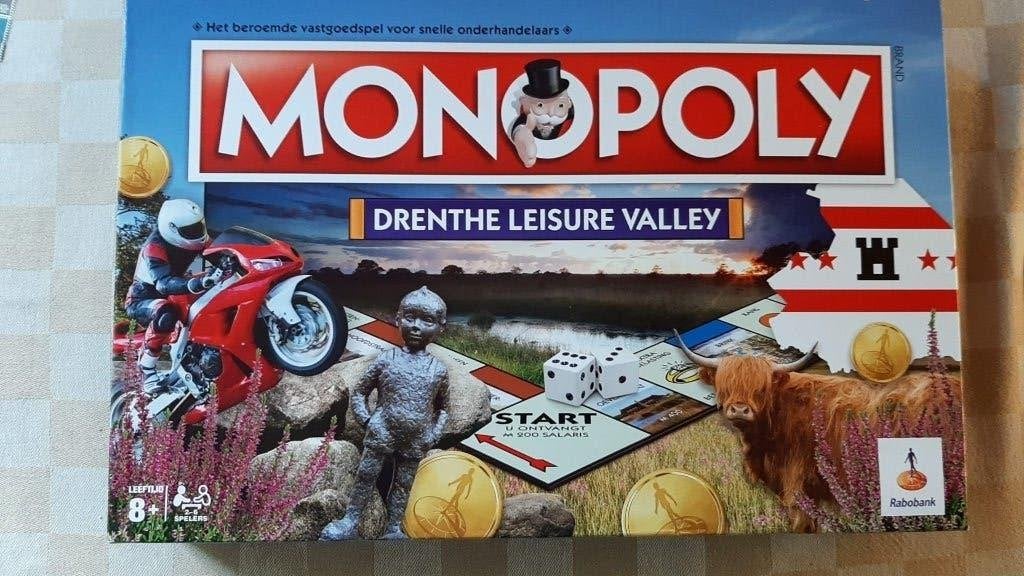 jeu de plateau Monopoly Drenthe Leisure Valley Monopolie NL, Trois ou quatre joueurs, Enlèvement ou Envoi, Neuf, Monopooly