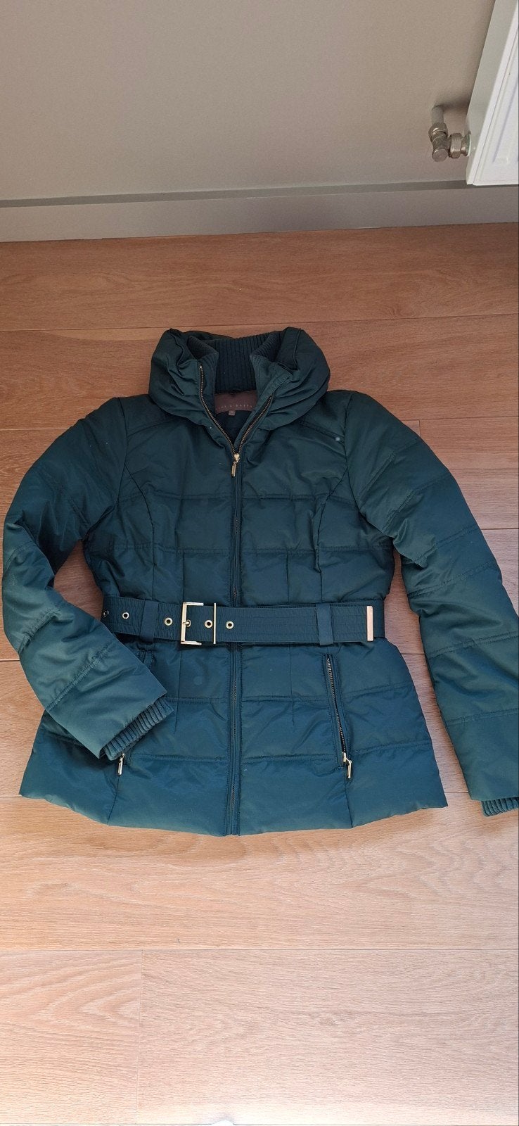 Dikke winterjas groen, Taille 38/40 (M), Comme neuf, Mint & Berry, Vert