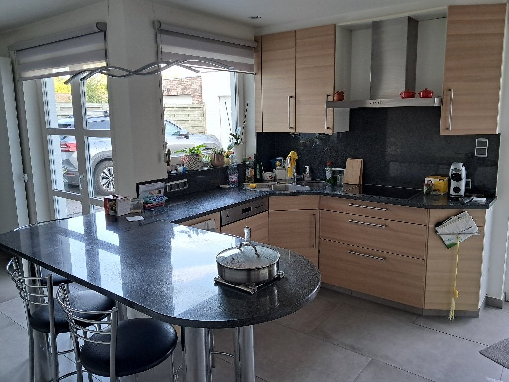 Volledige keuken, Ophalen, Gebruikt, U-keuken, Bruin