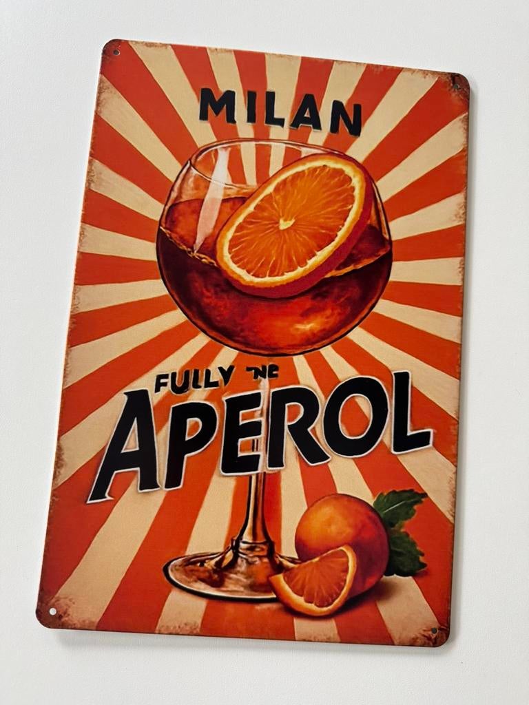Panneau d'affichage en métal Aperol, Enlèvement ou Envoi, Neuf, Panneau publicitaire