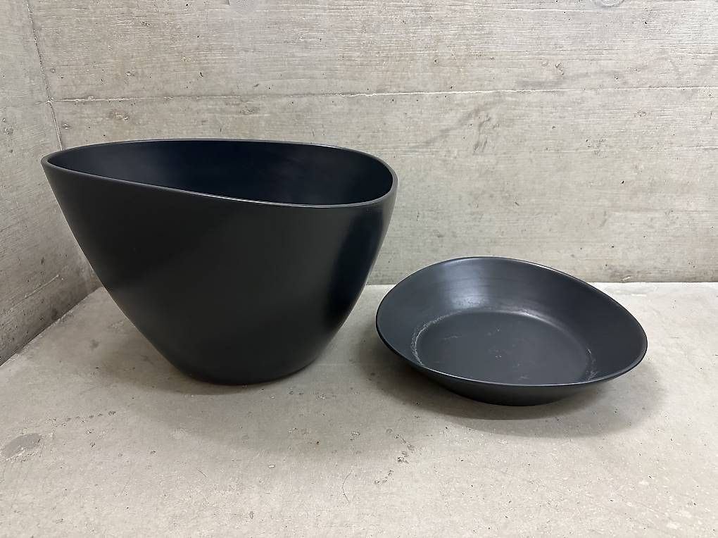 Bloempot Ikea Bigarra - grij, Ophalen, Gebruikt, Minder dan 40 cm, Overige vormen