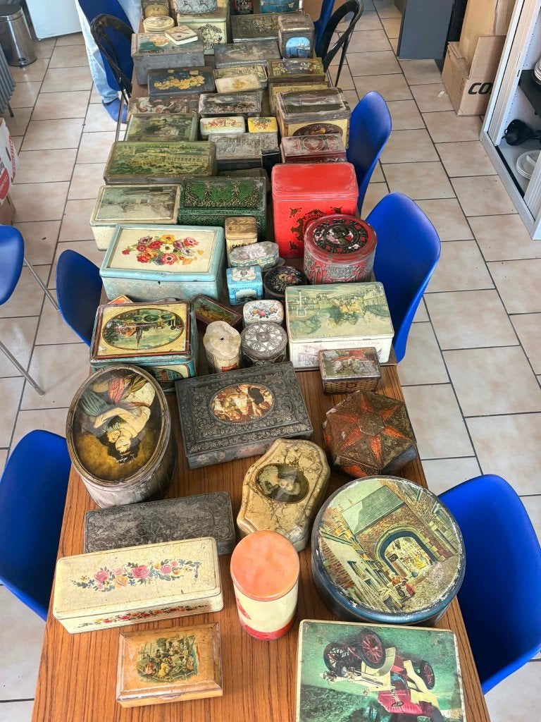 boites en fer blanc, Collections, Enlèvement, Utilisé, Autre