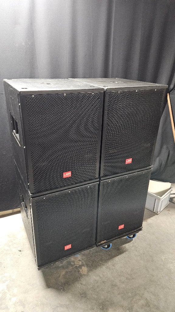 LEM T5SA actieve 15" subwoofers - 4 stuks, Ophalen, Gebruikt, 150 watt of meer, Subwoofer