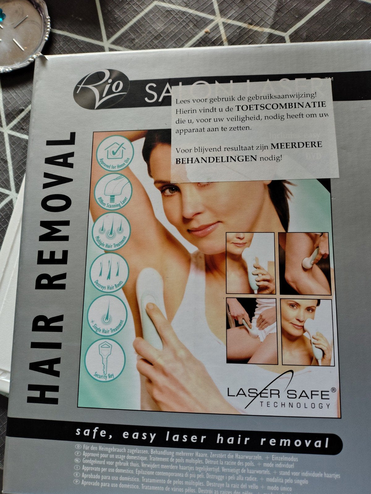 Salonlaser voor ontharing, Ophalen