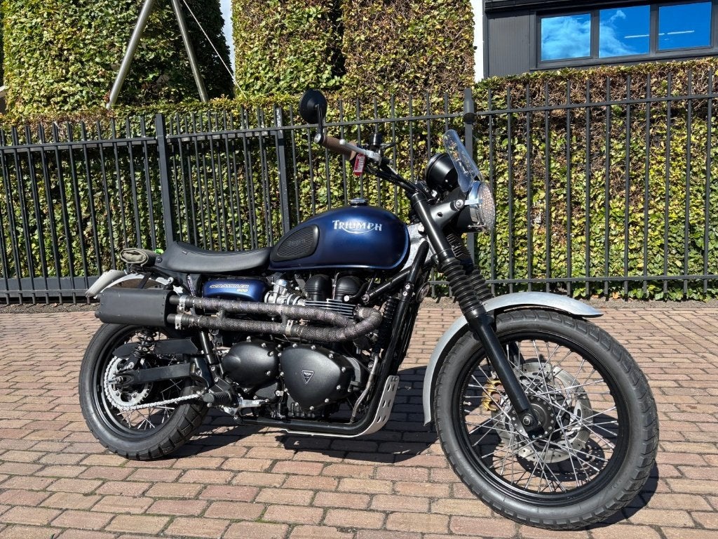 Triumph Bonneville Scrambler 900, Motoren, 2 cilinders, Occasion, Motorrijbewijs A, Bedrijf