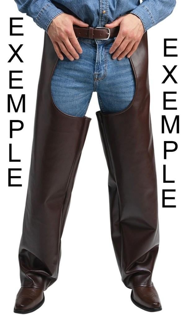 Grandes Chaps d'équitation Western en cuir, Dieren en Toebehoren, Ophalen, Western