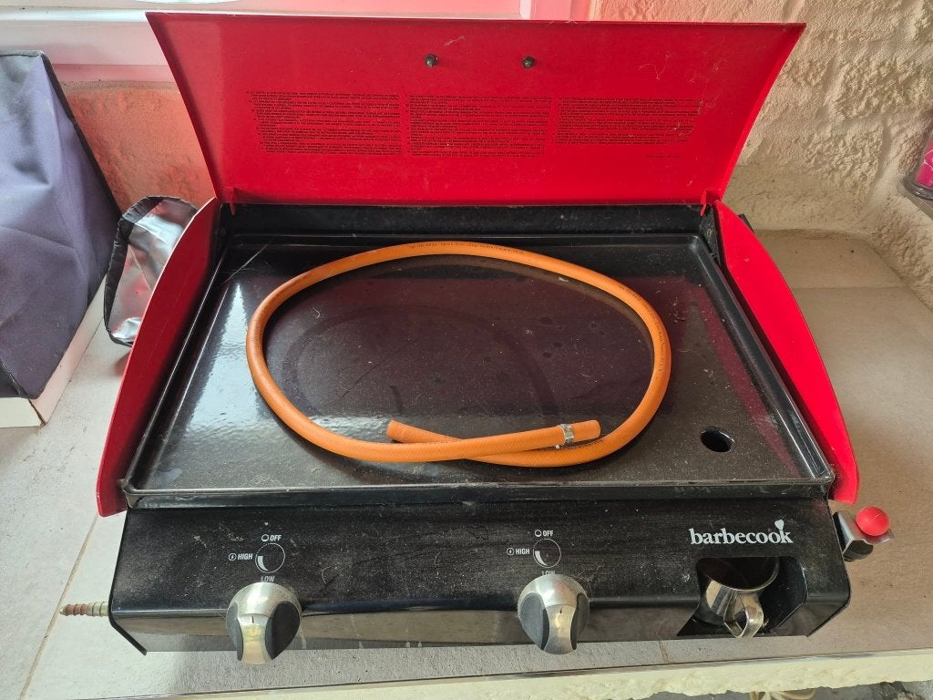 Plancha Barbecook en parfait état, Jardin & Terrasse, Barbecues à gaz, Enlèvement, Comme neuf, Barbecook