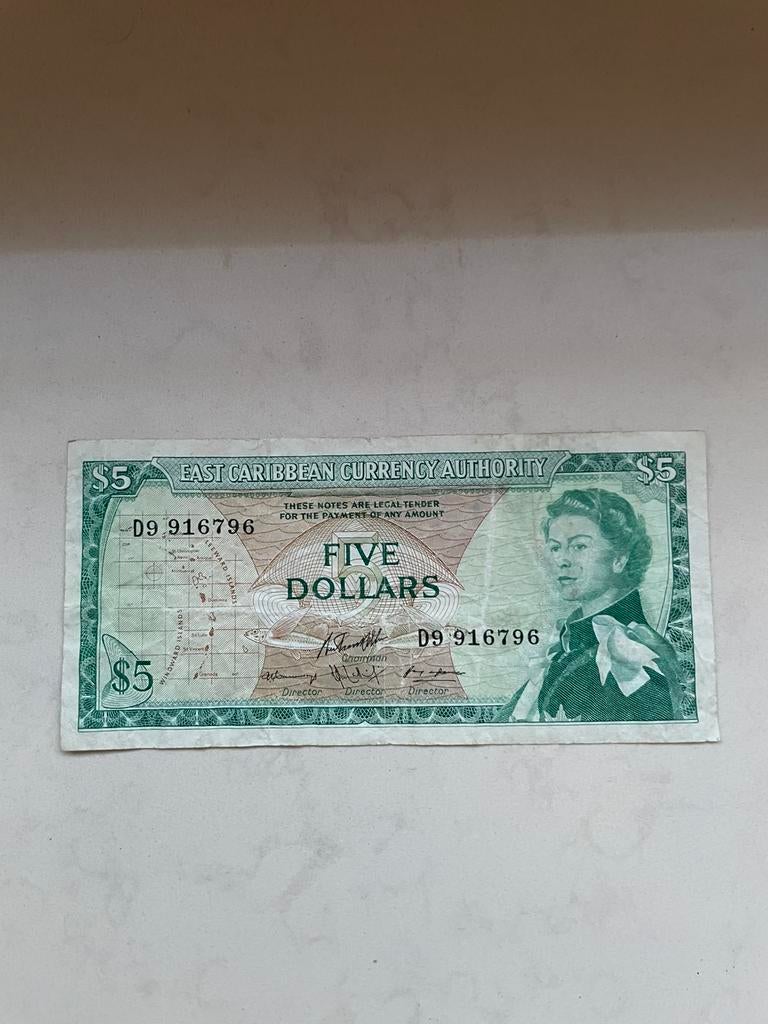 De vieilles Caraïbes orientales à 5 dollars !, Timbres & Monnaies, Billets de banque | Amérique, Enlèvement ou Envoi