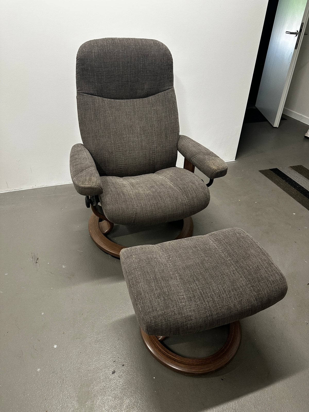 Stressless zetel, Huis en Inrichting, Ophalen, Gebruikt, Stof