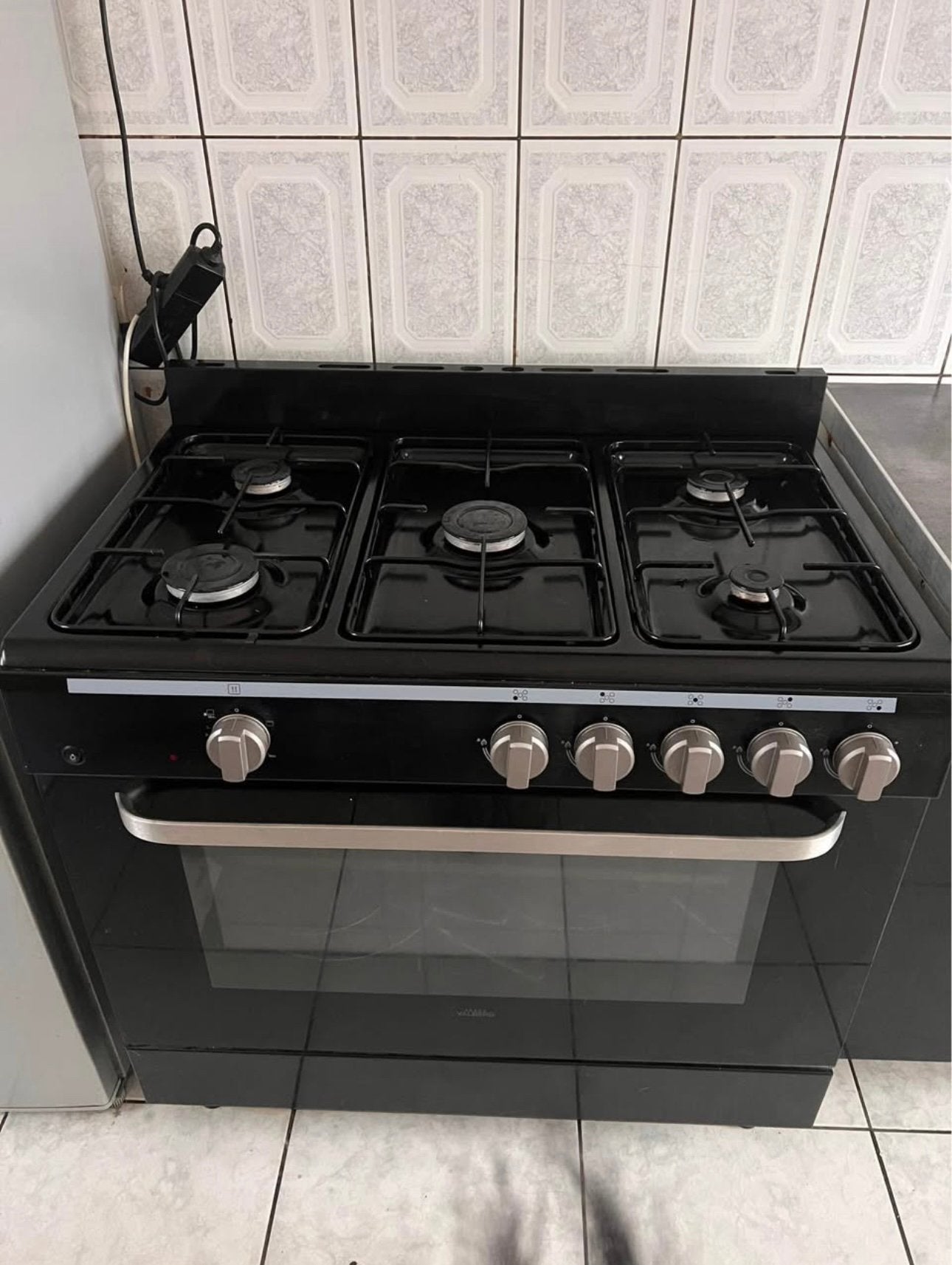 Cuisinière mixte 5 feux + four, Electroménager, Gaz, 85 à 90 cm, Enlèvement, Utilisé