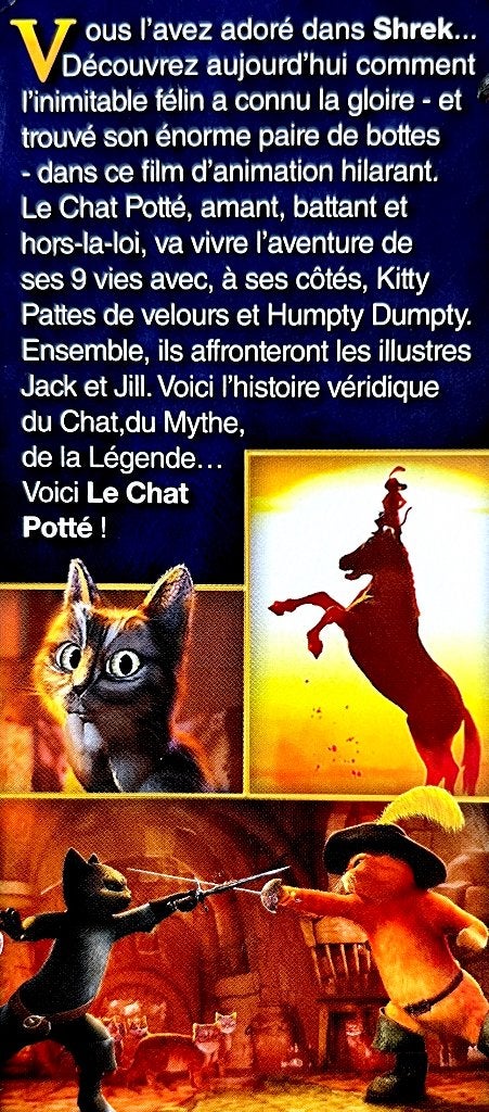 PUSS IN BOOTS (3D + 2D) Met Audio NL & OT NL /// 2 BLURAY, Cd's en Dvd's, Inclusief extra's, Film, Ophalen of Verzenden, Vanaf 6 jaar