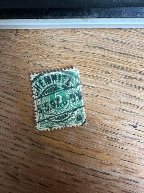timbre Empire allemand 1980 5 Pfenning, Enlèvement ou Envoi, Empire allemand, Affranchi