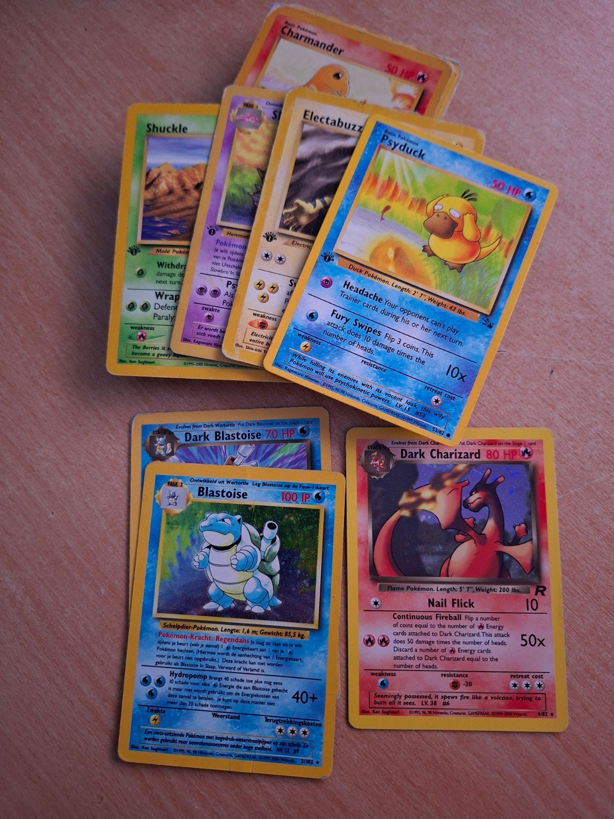 pokemon kaarten, Hobby en Vrije tijd, Ophalen of Verzenden, Gebruikt, Meerdere kaarten, Foil