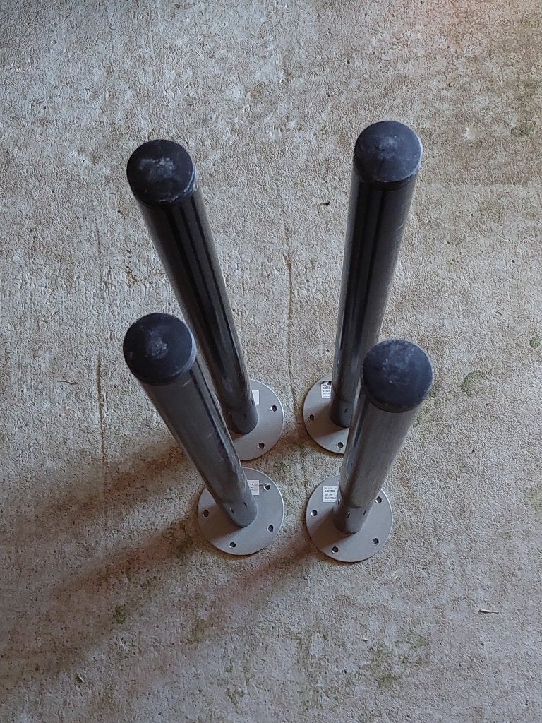4 pieds de meuble réglables, Ophalen, Nieuw, Metaal, Minder dan 100 cm