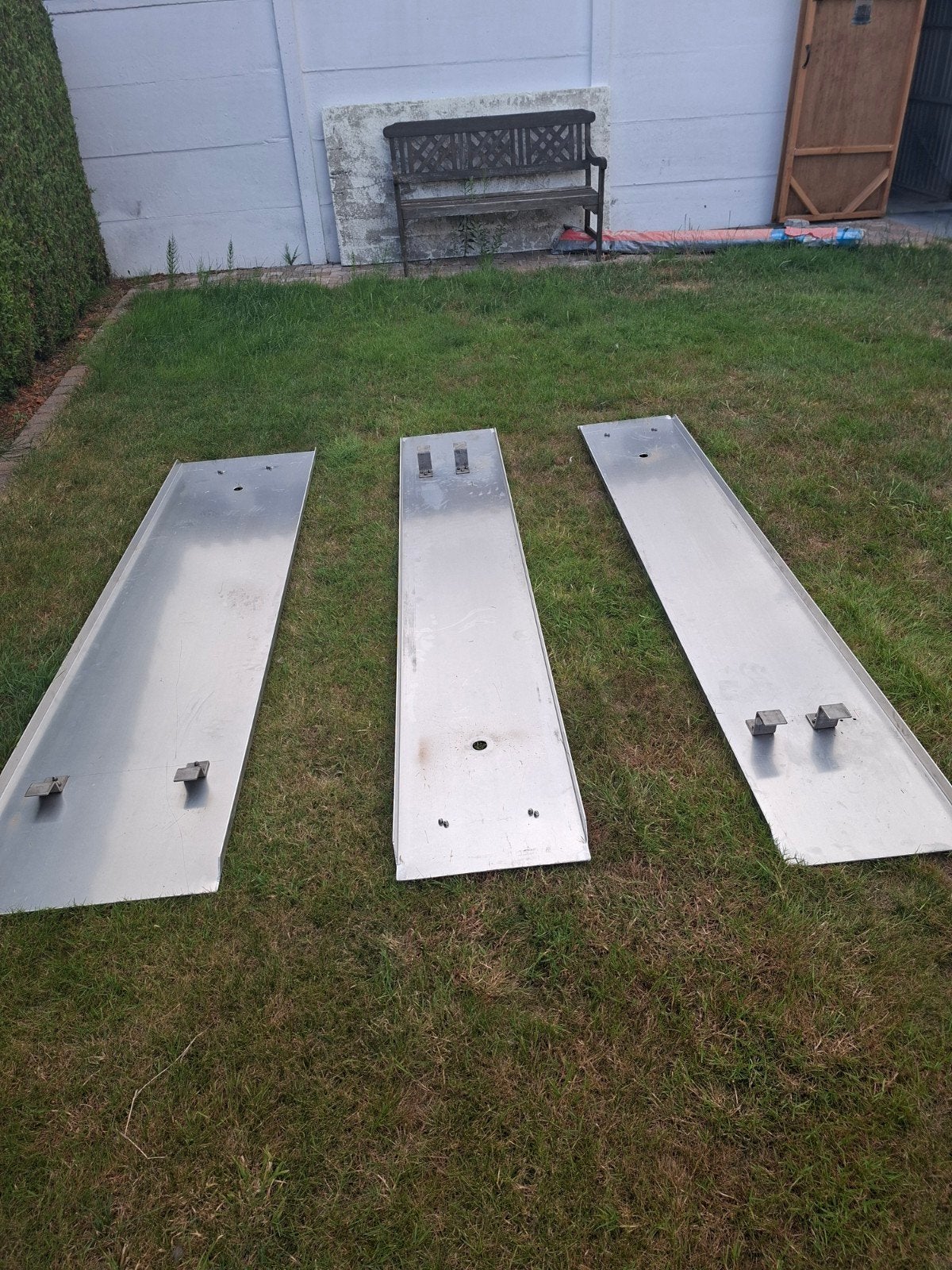 Roestvrij aluminium afdekplaten met handvat., Doe-het-zelf en Bouw, Ophalen, Inox