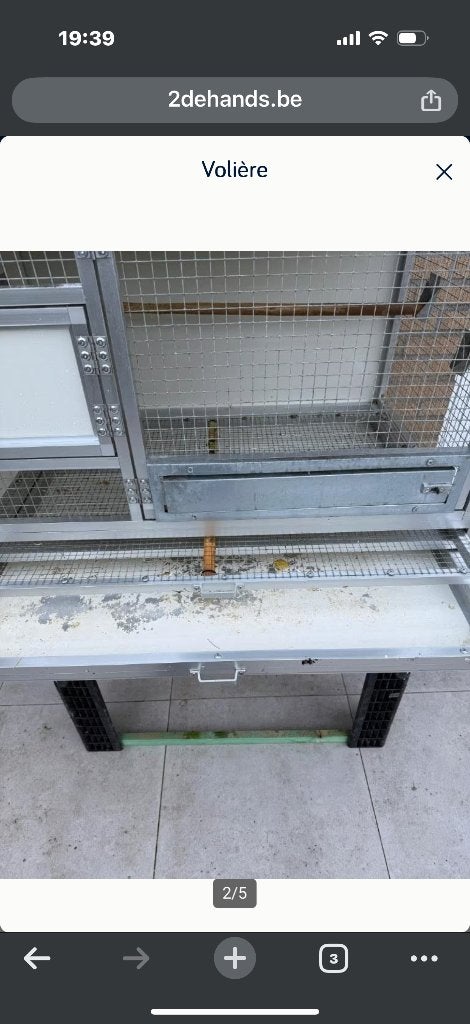 Kweekbakken duiven, Ophalen, Gebruikt, Aluminium, Volière