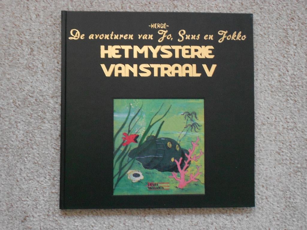 Jo, Suus en Jokko - Het Mysterie van Straal V-hc zwart leder, Boeken, Eén stripboek, Nieuw, Ophalen of Verzenden, Herge