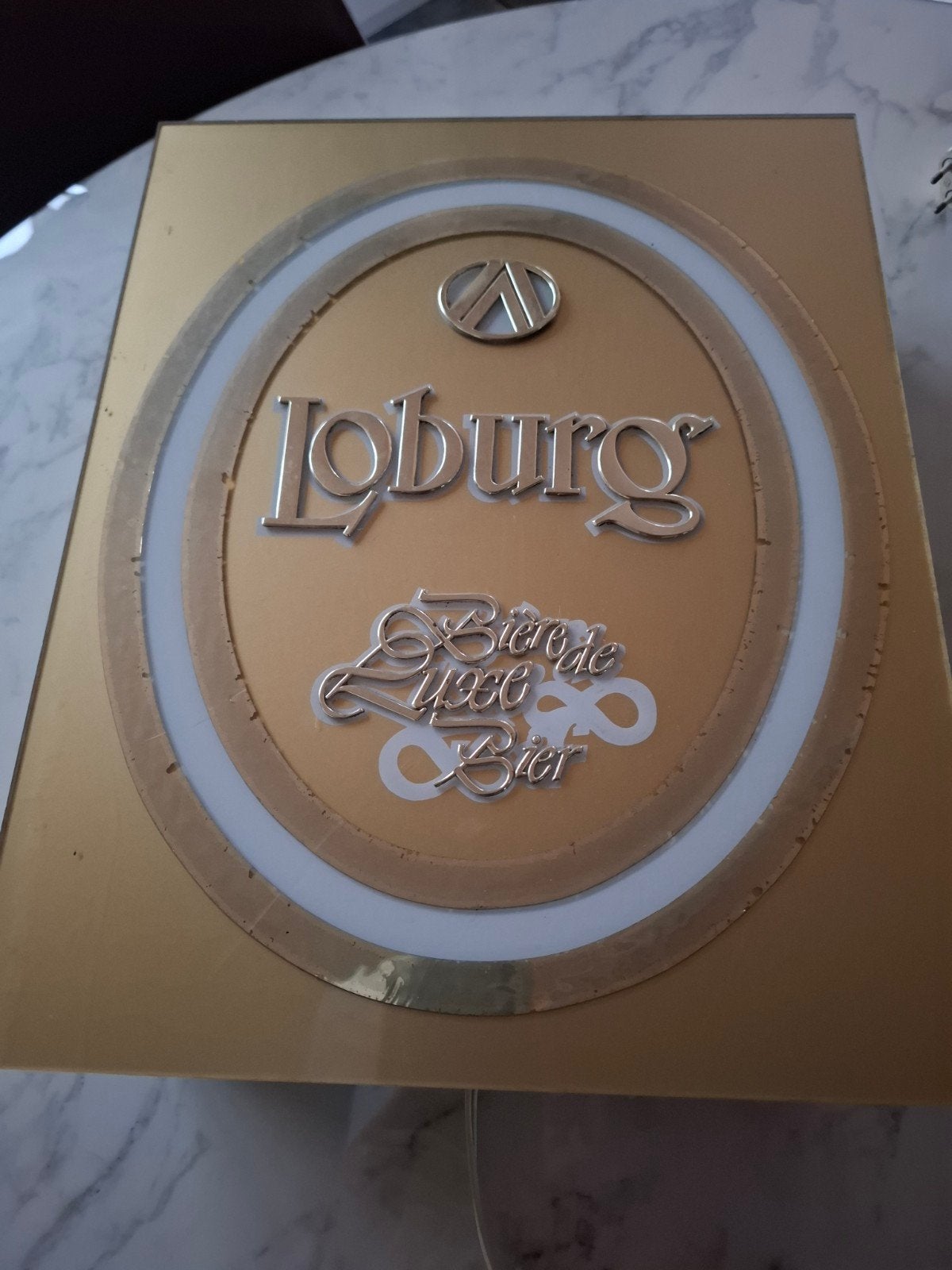 lichtreclame loburg, Verzamelen, Biermerken, Ophalen