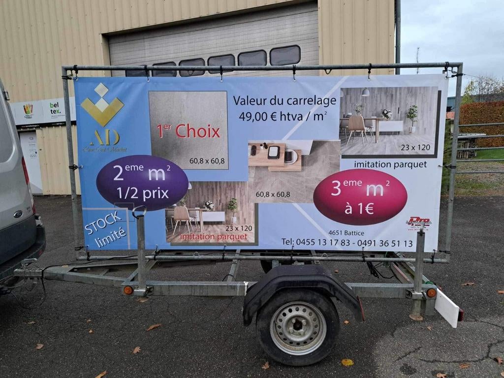 Remorque publicitaire, Enlèvement