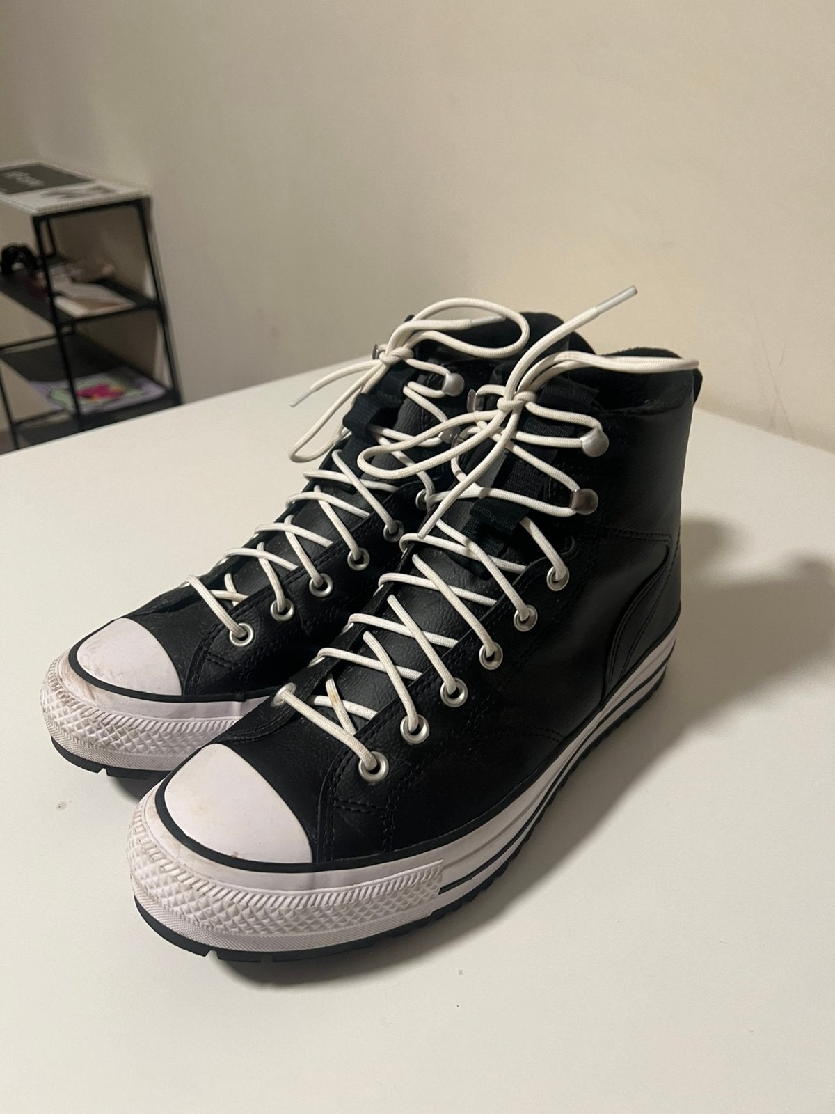 Converse chuck taylor all star hiker boots, Verzenden, Zwart, Boots, Zo goed als nieuw