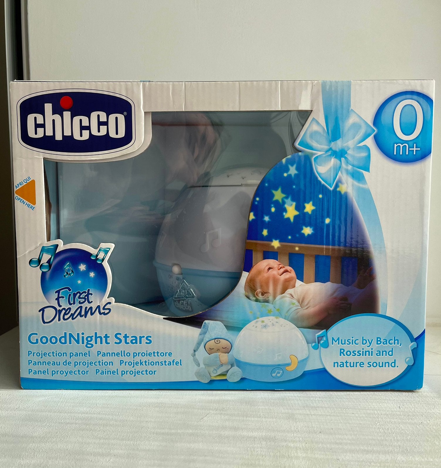 Chicco goodnight stars, Kinderen en Baby's, Ophalen, Overige merken, Zo goed als nieuw, Blauw