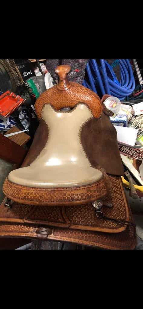 Selle Western pouces 17 , N R H A SADDLESMITH en cuir, Enlèvement, Comme neuf, Western