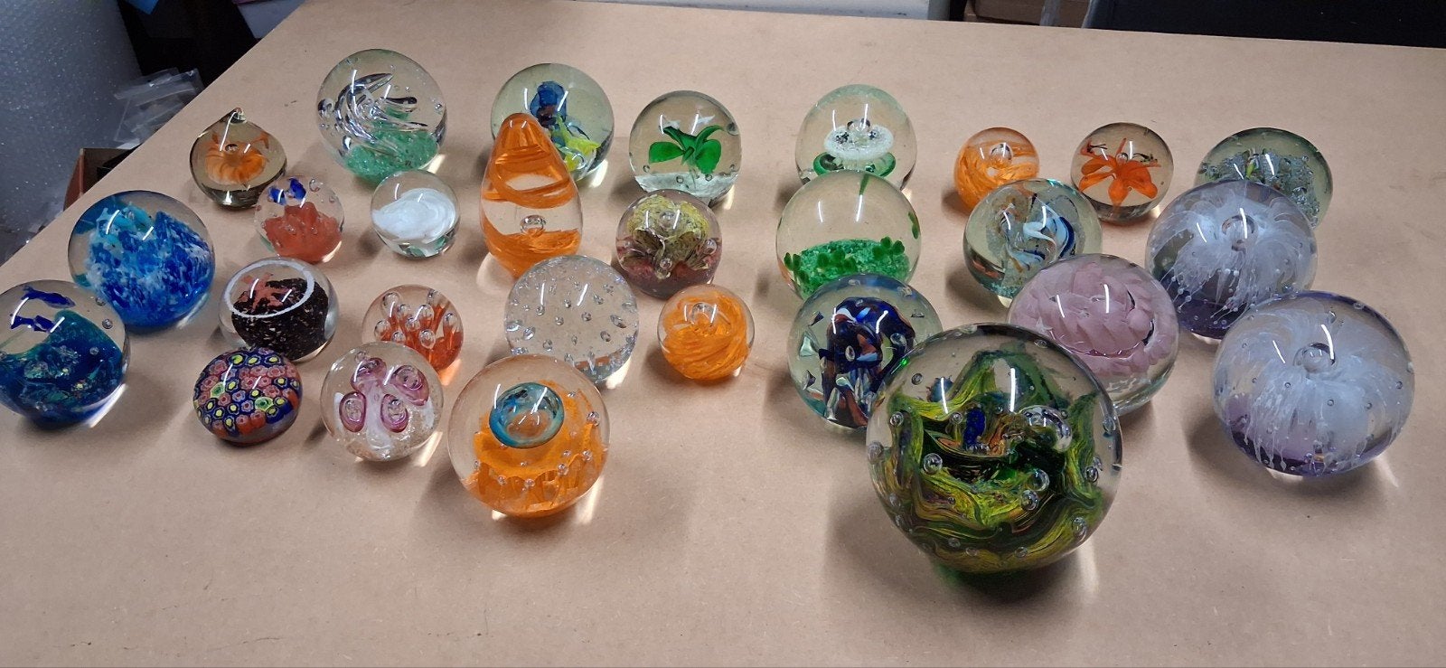 set glazen bollen, Antiek en Kunst, Ophalen