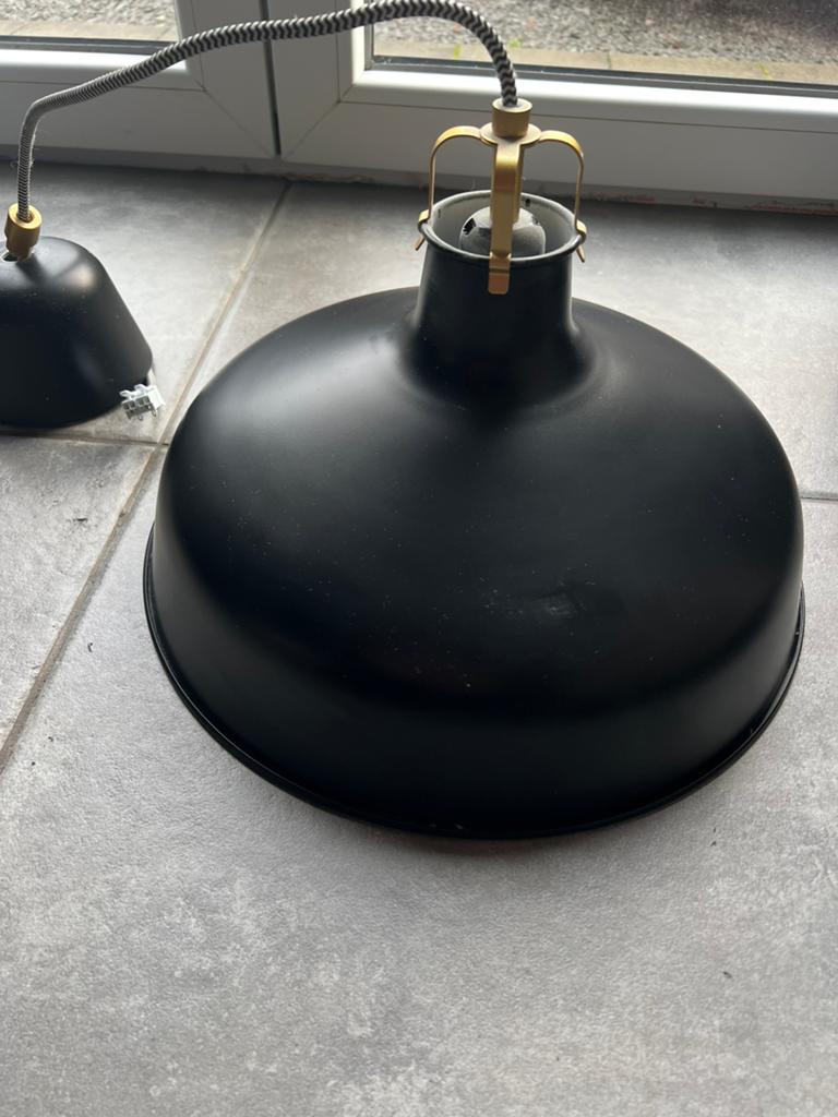 Zwarte hanglamp, Huis en Inrichting, Ophalen, Zo goed als nieuw