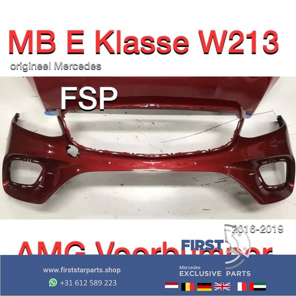 W213 E Klasse AMG Voorbumper 2016-2019 rood origineel Merced, Gebruikt, -, Voor, Ophalen of Verzenden