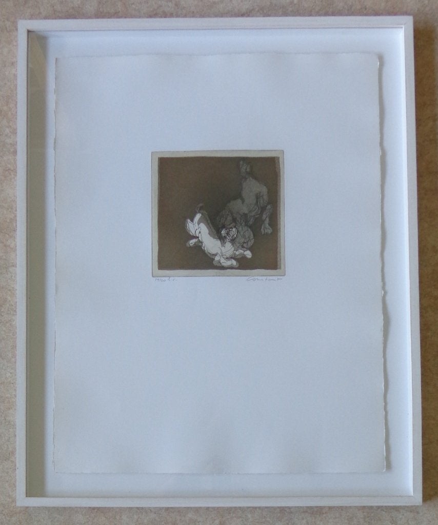 CONSTANT / HONDEN / KLEURETS / 75x61cm / KADER / SIG, Antiek en Kunst, Gesigneerd, Ophalen