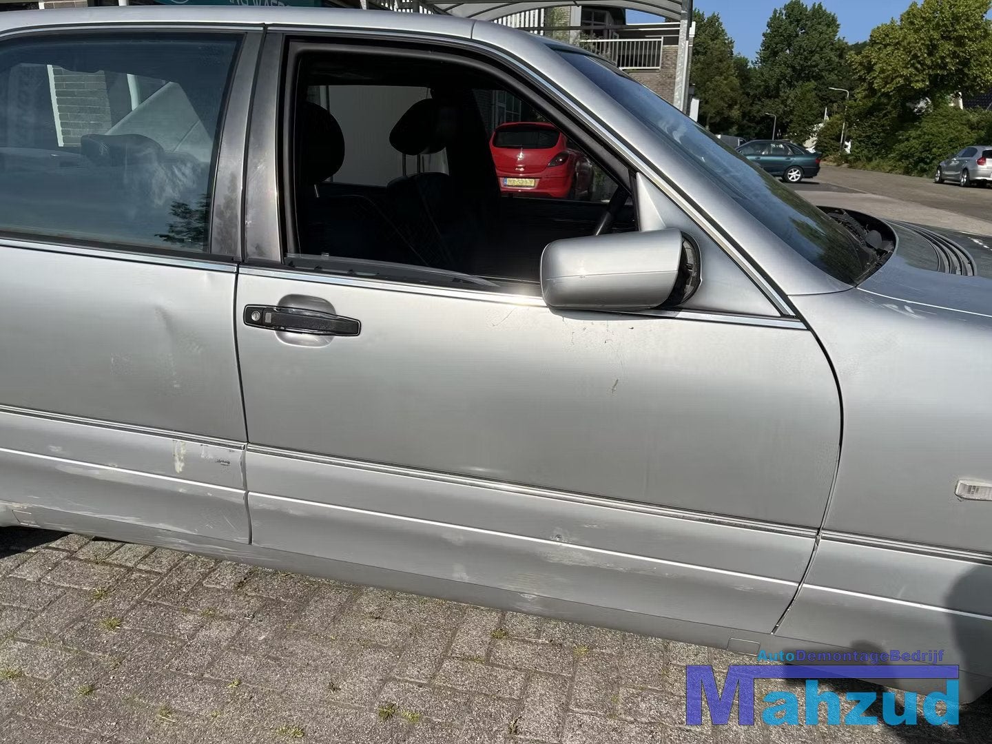 MERCEDES S KLASSE W140 Zilver rechts voor deur 1991-1998, Gebruikt, Mercedes-Benz AG, Deur, Mercedes-Benz