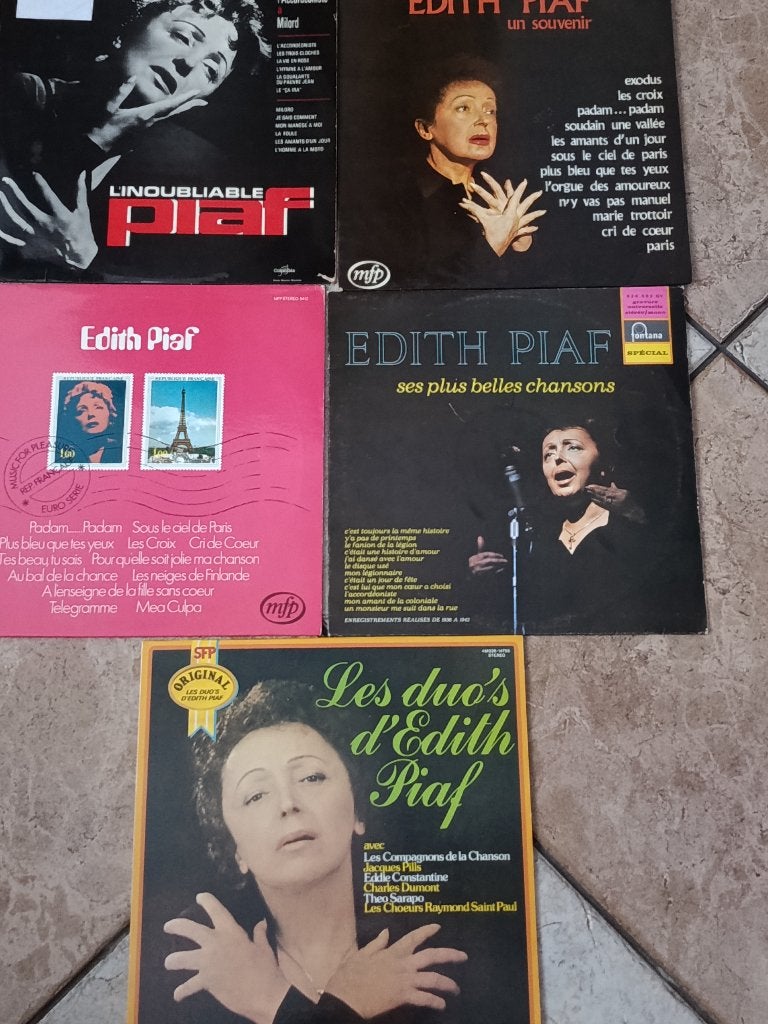 Set van 5 LP van Edith Piaf, Ophalen of Verzenden, 1970 - 1979, Gebruikt, 12 inch