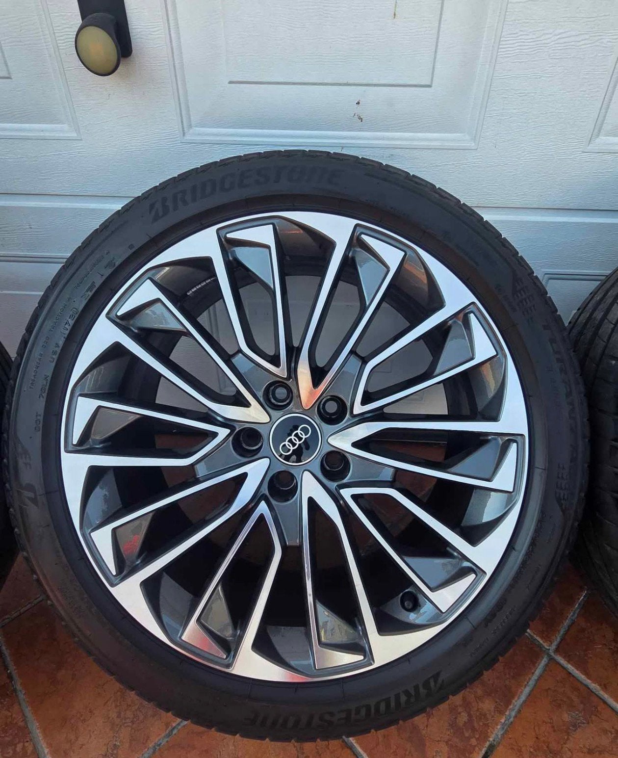Audi A6 velgen 19inch sline velgen met zomerbanden, Ophalen, 19 inch, Zomerbanden, Banden en Velgen