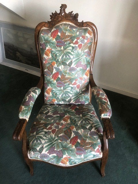 2 Voltaire fauteuils, Ophalen, Zo goed als nieuw, Hout