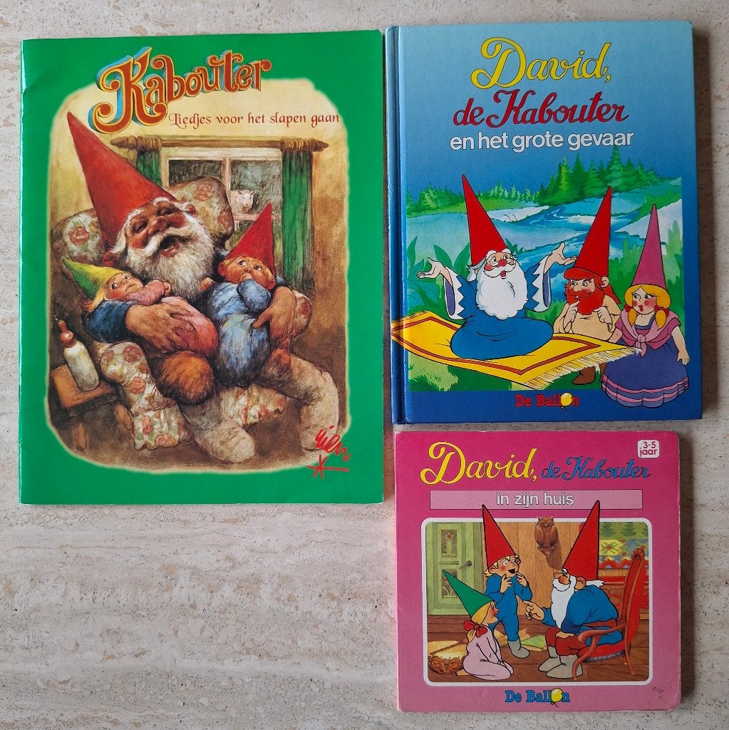 3 boekjes David De Kabouter (1985 - 1997), Ophalen of Verzenden