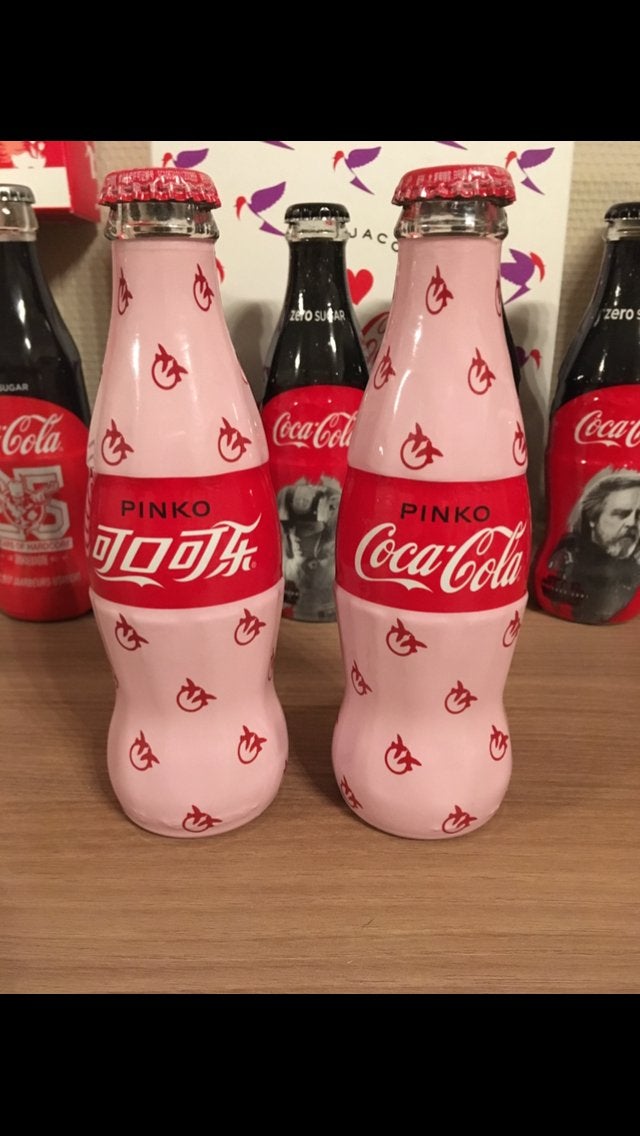 Coca cola flesje pinko uit china, Ophalen of Verzenden, Zo goed als nieuw, Verpakking