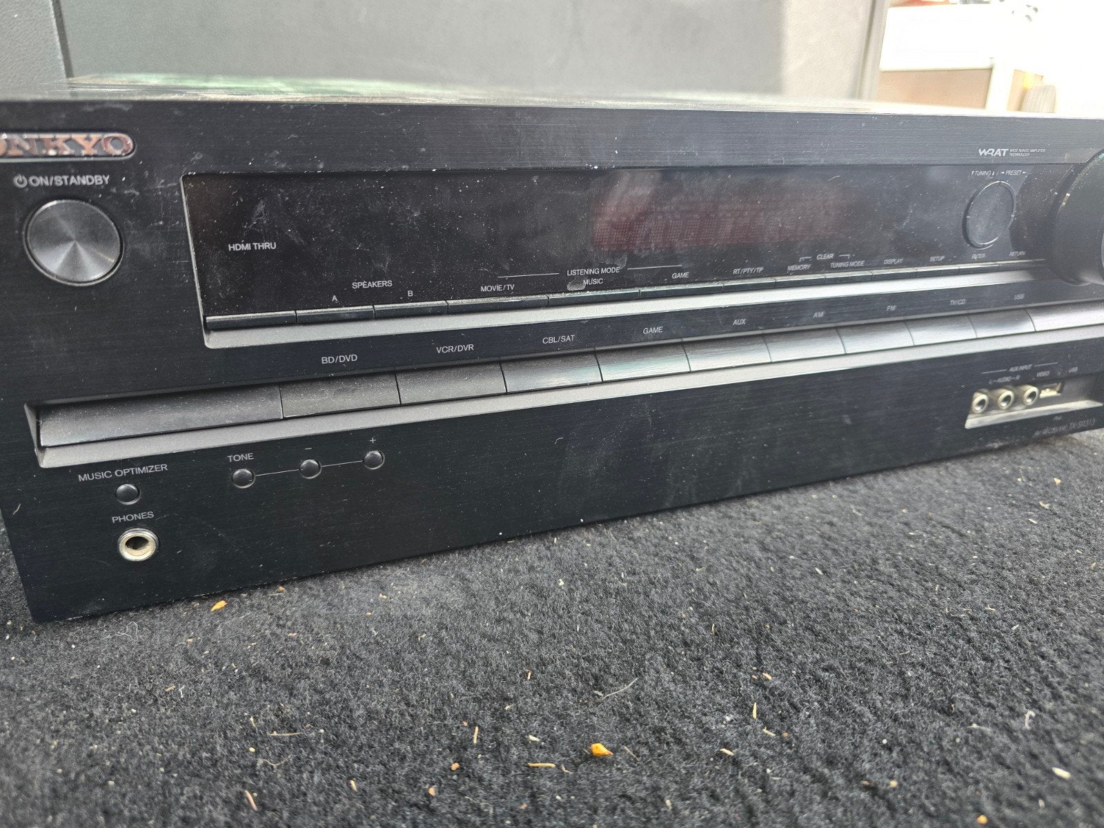 Mooie onkyo versterker met afstandsbediening goede staat, Audio, Tv en Foto, Versterkers en Ontvangers, Ophalen