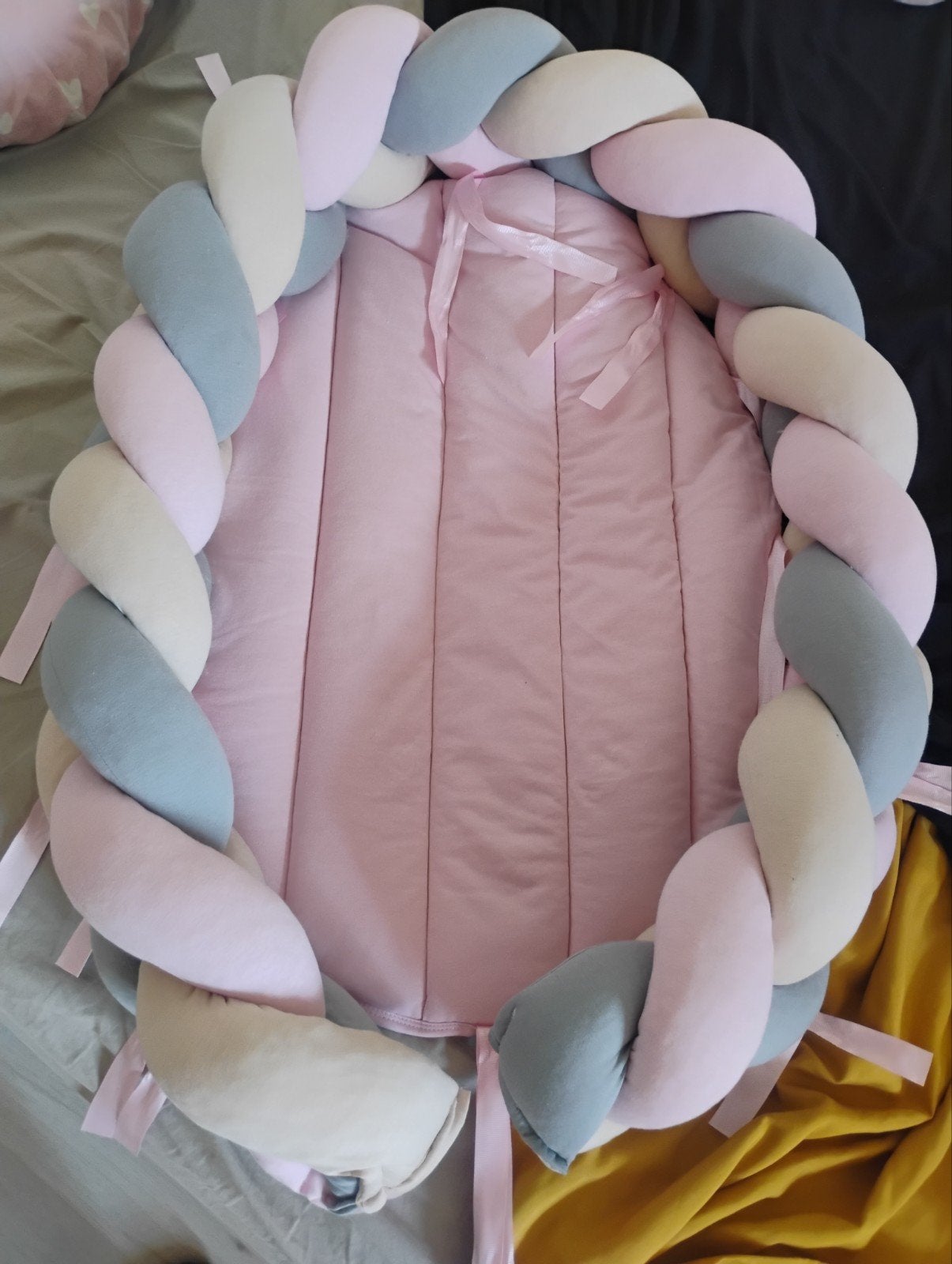 Bed bumper en engel nestje, Ophalen, Zo goed als nieuw, Boxkleed