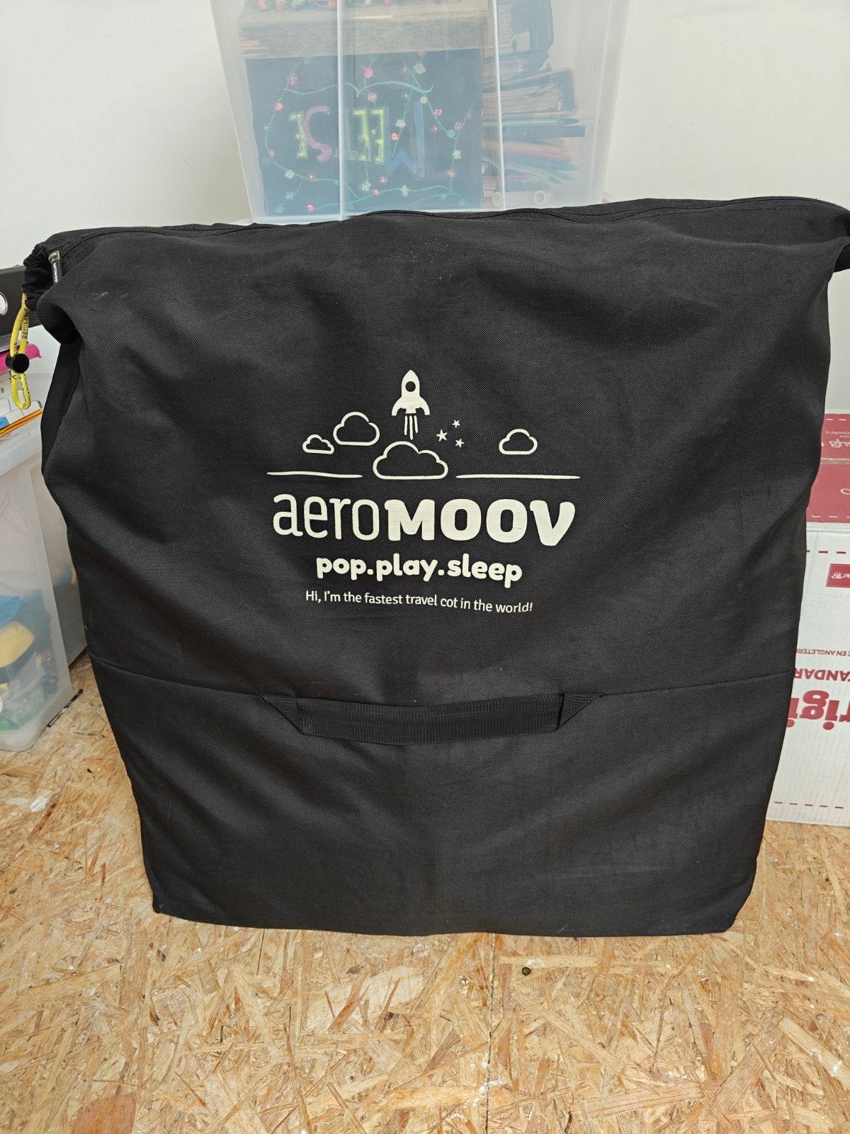 Aeromoov reisbedje, Enlèvement, Lit de voyage
