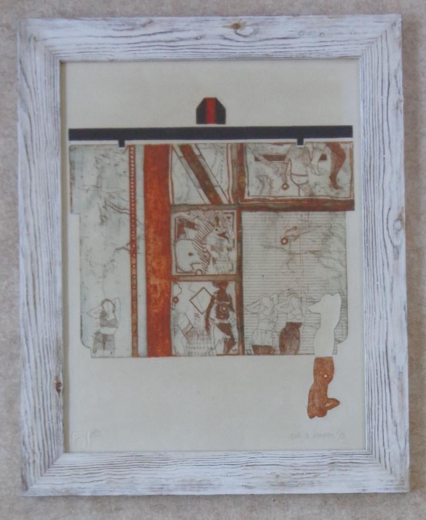 ENK DE KRAMER / LINGERIESHOW / ETS + RELIEF / 78x63cm KADER, Ophalen