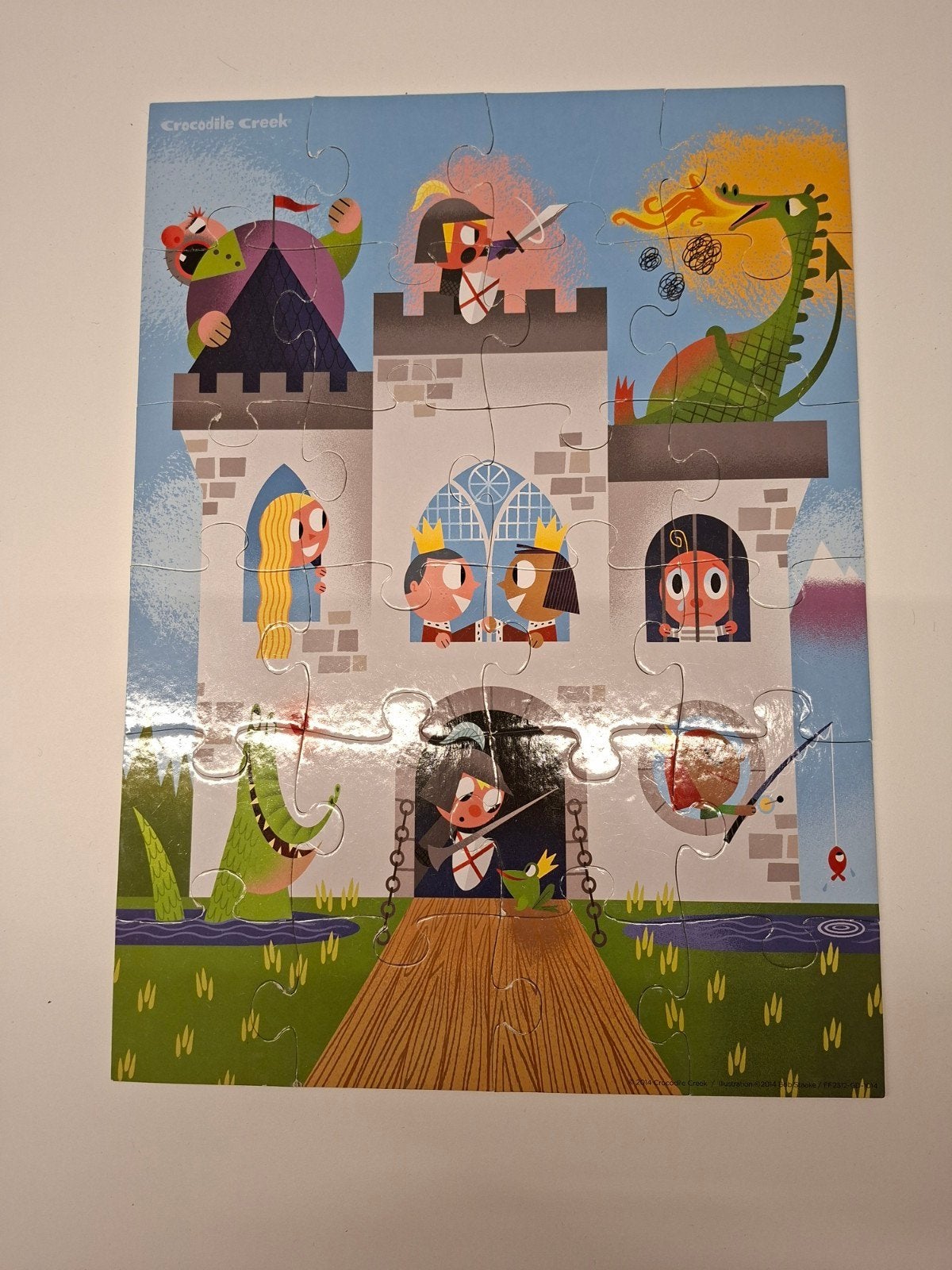 Knight´s castle puzzel van 24 puzzelstukjes., Ophalen, 10 tot 50 stukjes, Gebruikt