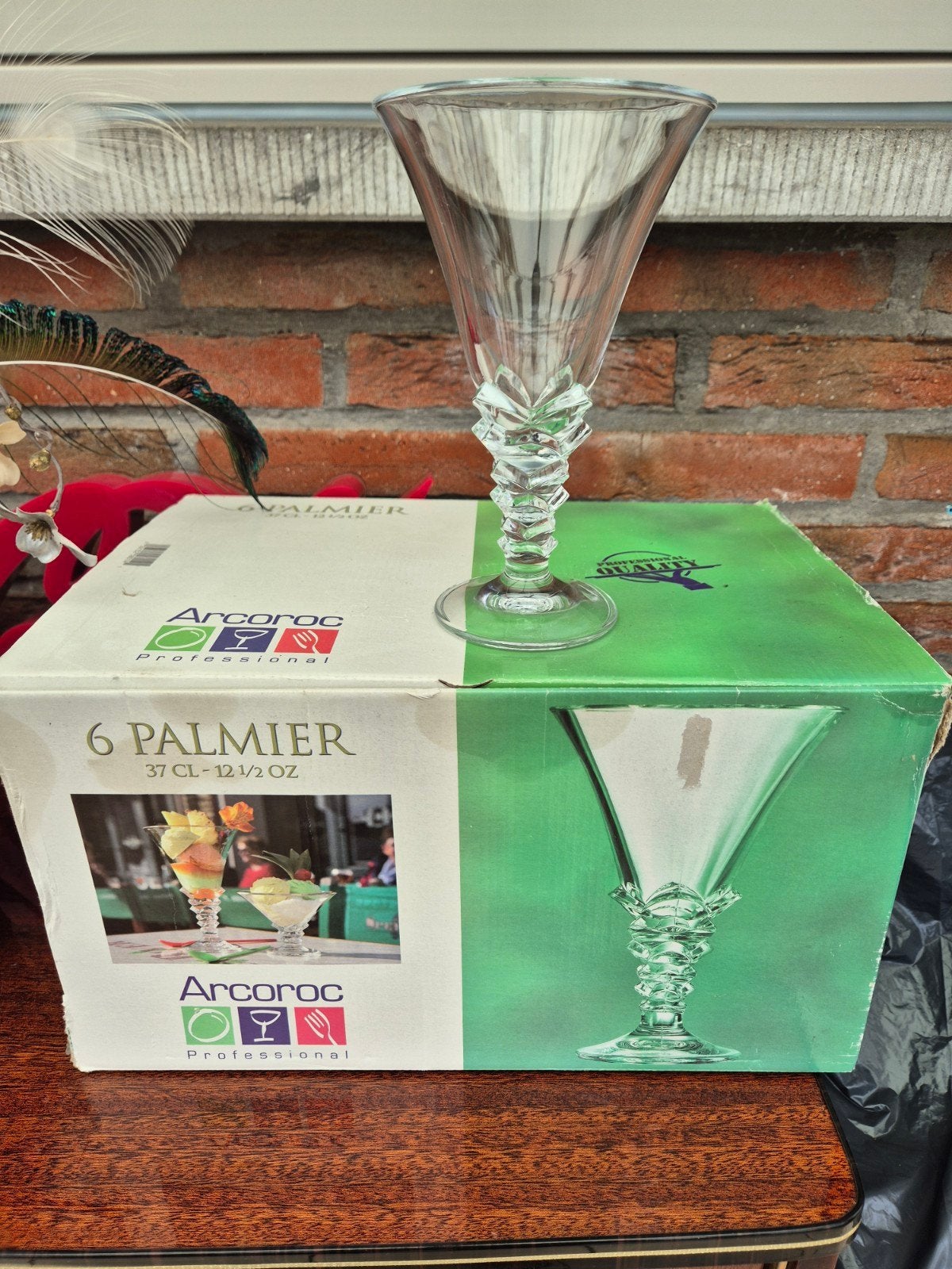 6 fruitschalen, Arcoroc-ijs, Ophalen of Verzenden, Glas