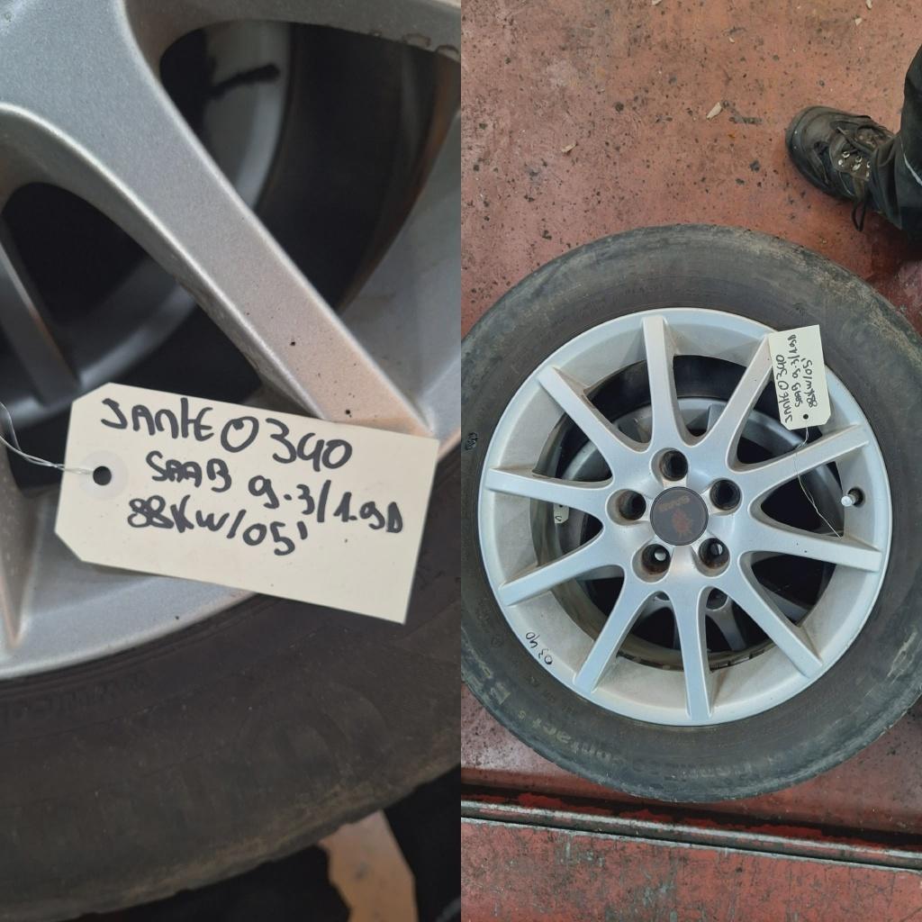 J16 5X110 SAAB 9-3 1.9D VELGEN, Auto-onderdelen, Banden en Velgen, Ophalen, Velg(en), 16 inch, All Season