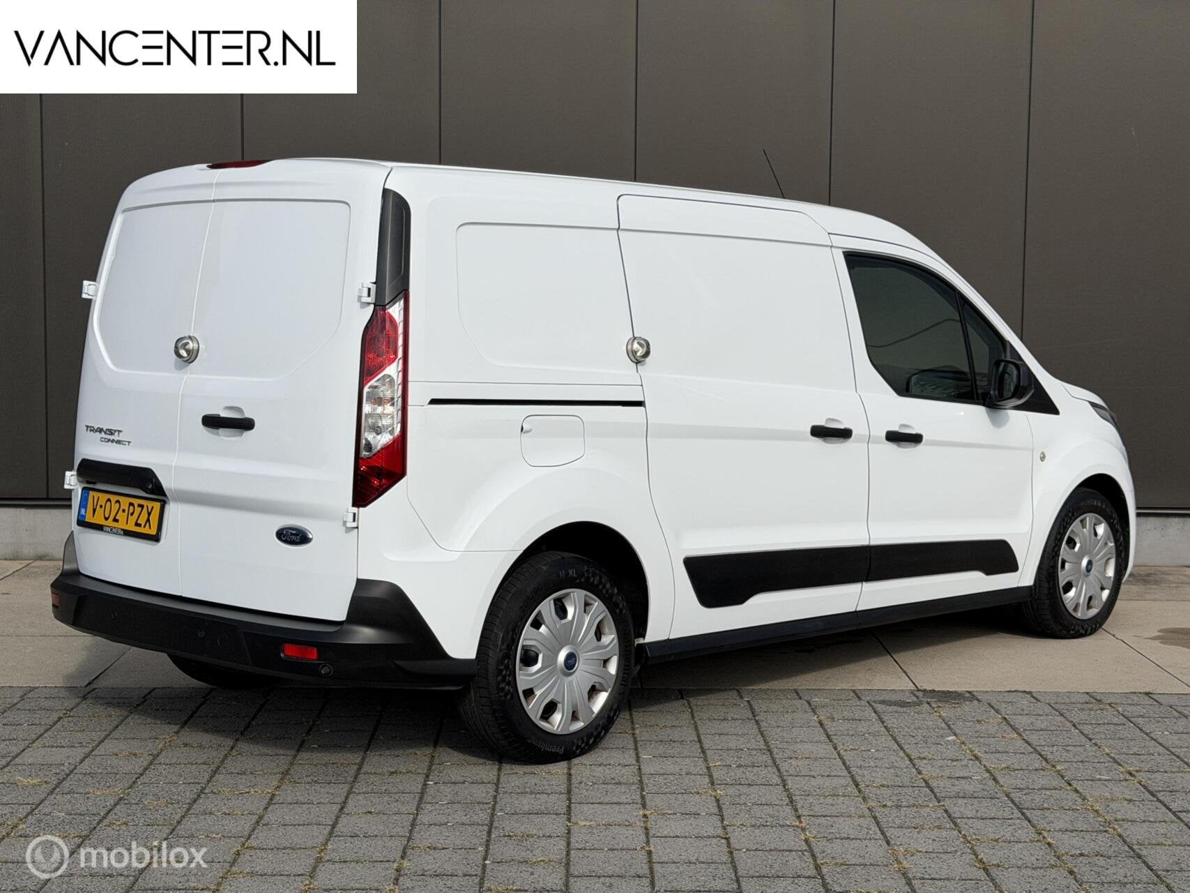 Ford Transit Connect Lang L2 1.0 Ecoboost 100PK Benzine Bank, Auto's, Voorwielaandrijving, Stof, Gebruikt, Wit