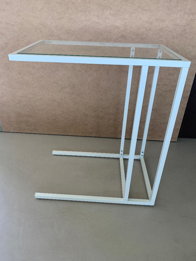Table d'appoint IKEA VITTSJÖ, Maison & Meubles, Verre, 50 à 100 cm, Comme neuf, Enlèvement