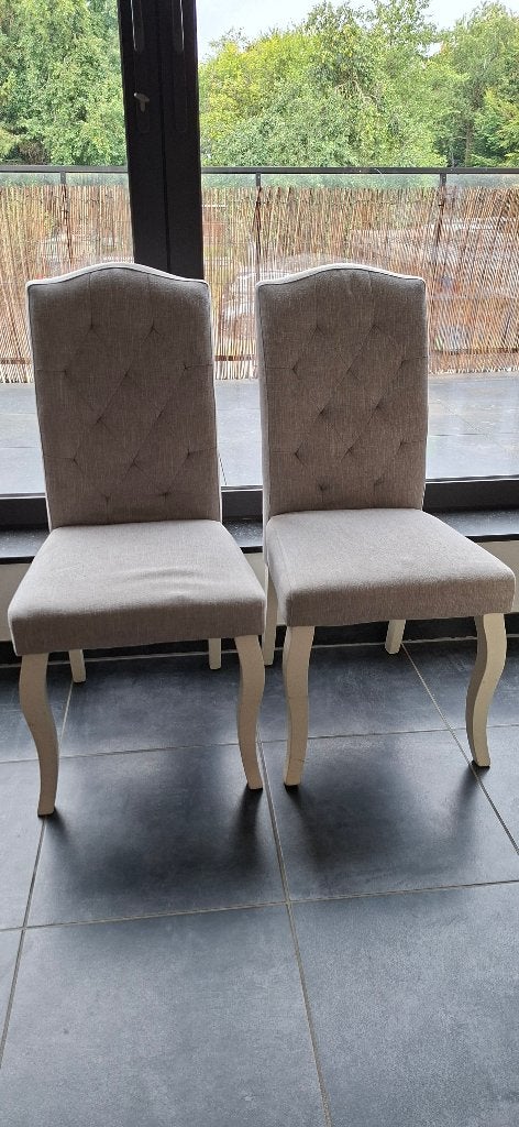 Set van 6 stoelen, Maison & Meubles, Chaises, Gris, Landelijk, Enlèvement, Bois